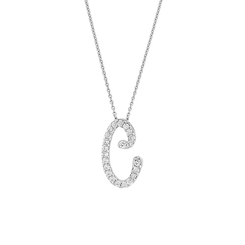 Roberto coin cursive initial necklace Outlet