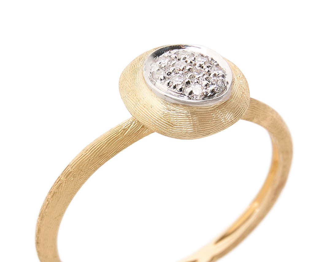 18K Gold Diamond Stackable Ring