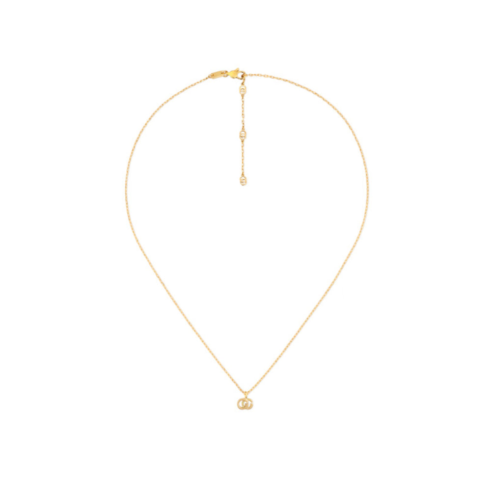 Running GG Solid Yellow Gold Necklace