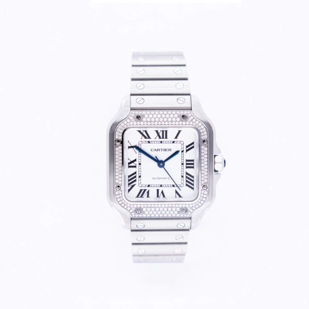 Vintage Cartier Santos De Cartier 35.1MM Watch W4SA0005