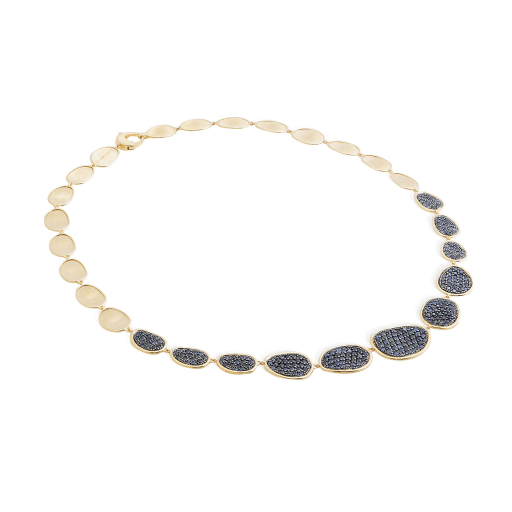 Lunaria 18K Yellow Gold & Blue Sapphire  Necklace