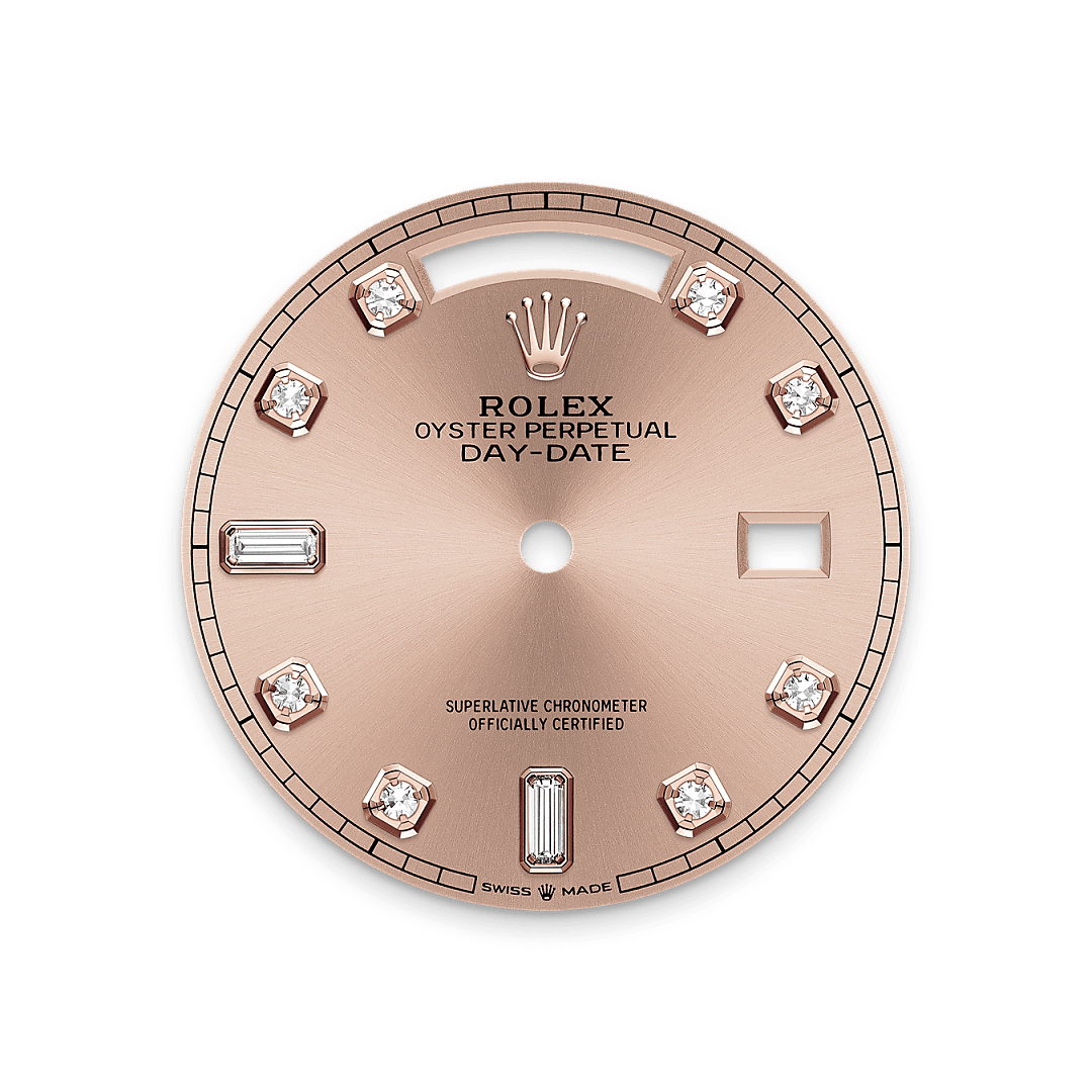 Rolex Day-Date 36 in Everose gold, m128235-0009 - James Free Jewelers