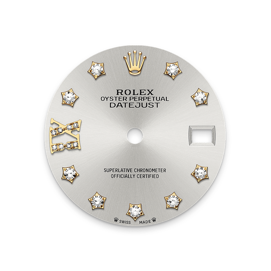 Rolex Lady-Datejust in Oystersteel, yellow gold and diamonds, m279383rbr-0003 - James Free Jewelers
