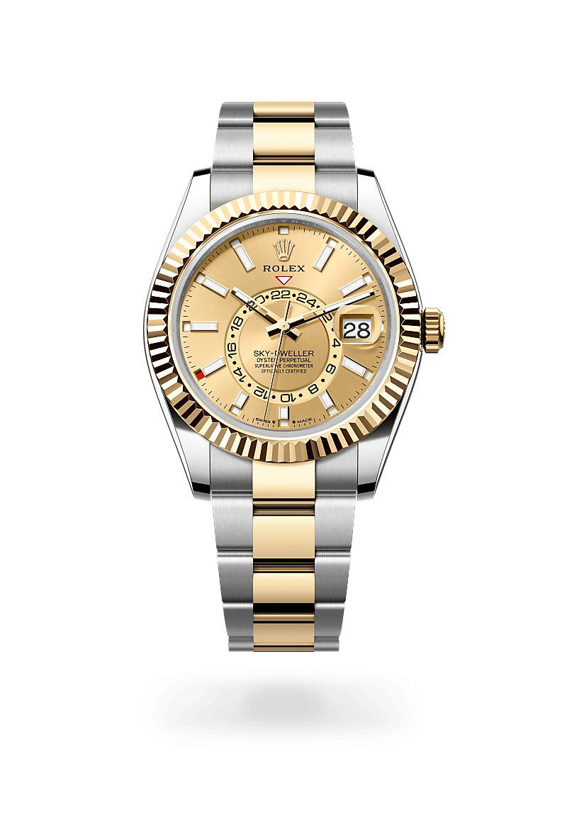 Rolex Sky-Dweller in Oystersteel and yellow gold, m336933-0001 - James Free Jewelers
