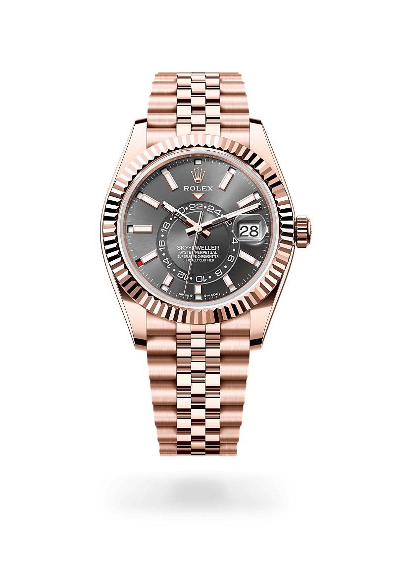 Rolex Sky-Dweller in Everose gold, m336935-0008 - James Free Jewelers