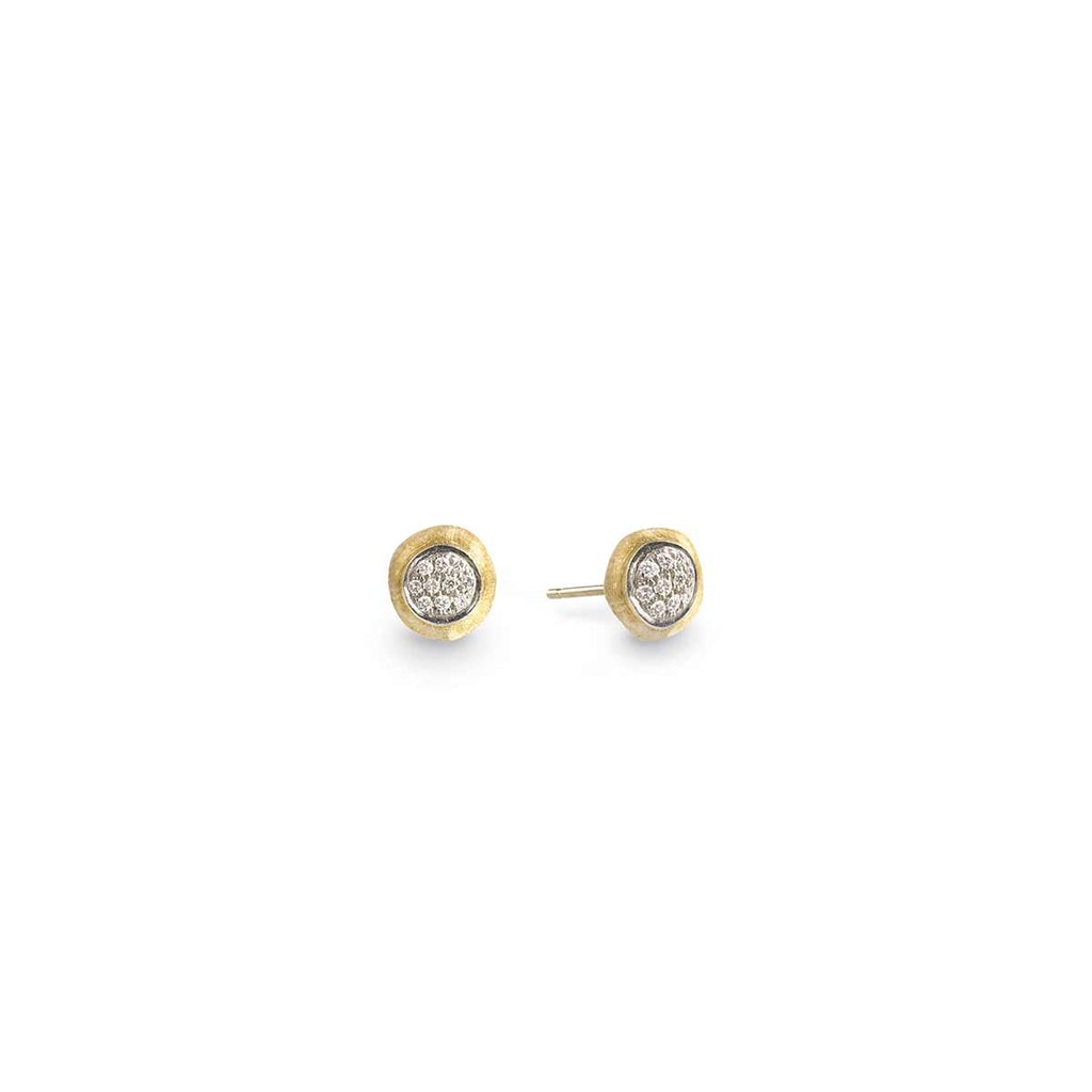 Marco Bicego Jaipur 18K Yellow Gold Diamond Small Stud Earrings OB1377 B YW Q6