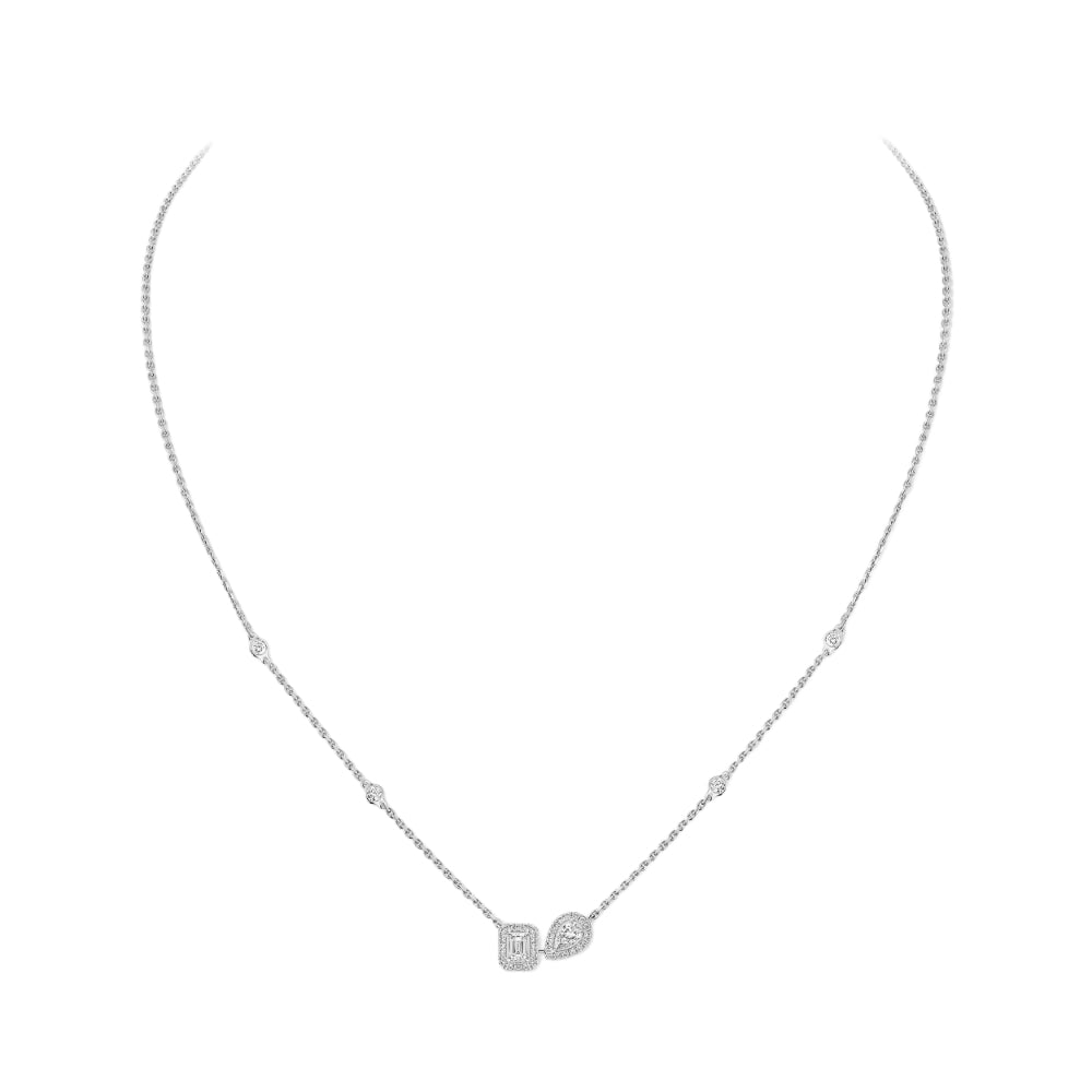 18K Gold My Twin Toi & Moi Diamond Necklace