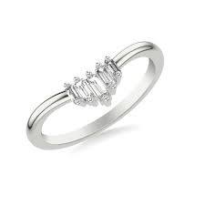 James Free Collection 14K White Gold 5 Baguette Diamond Ring