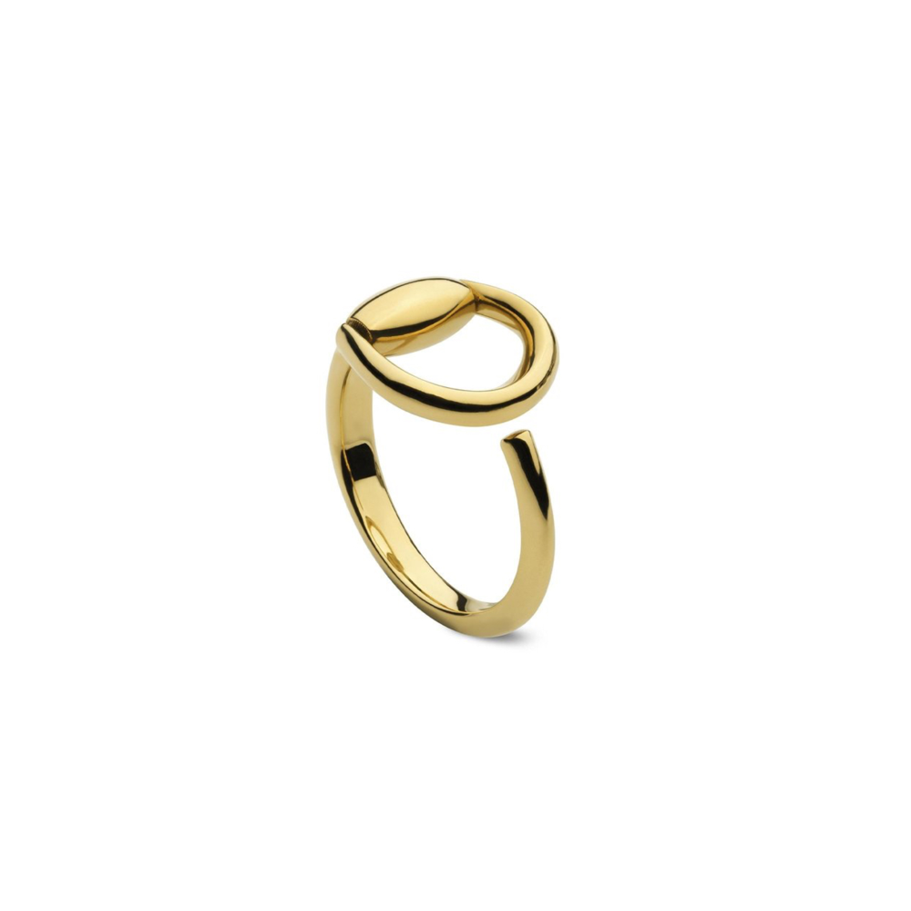 18K Gold Horsebit Ring