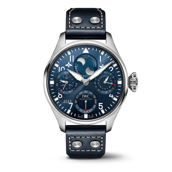 IWC Schaffhausen Big Pilot s Watch Perpetual Calendar IW503605 James Free Jewelers