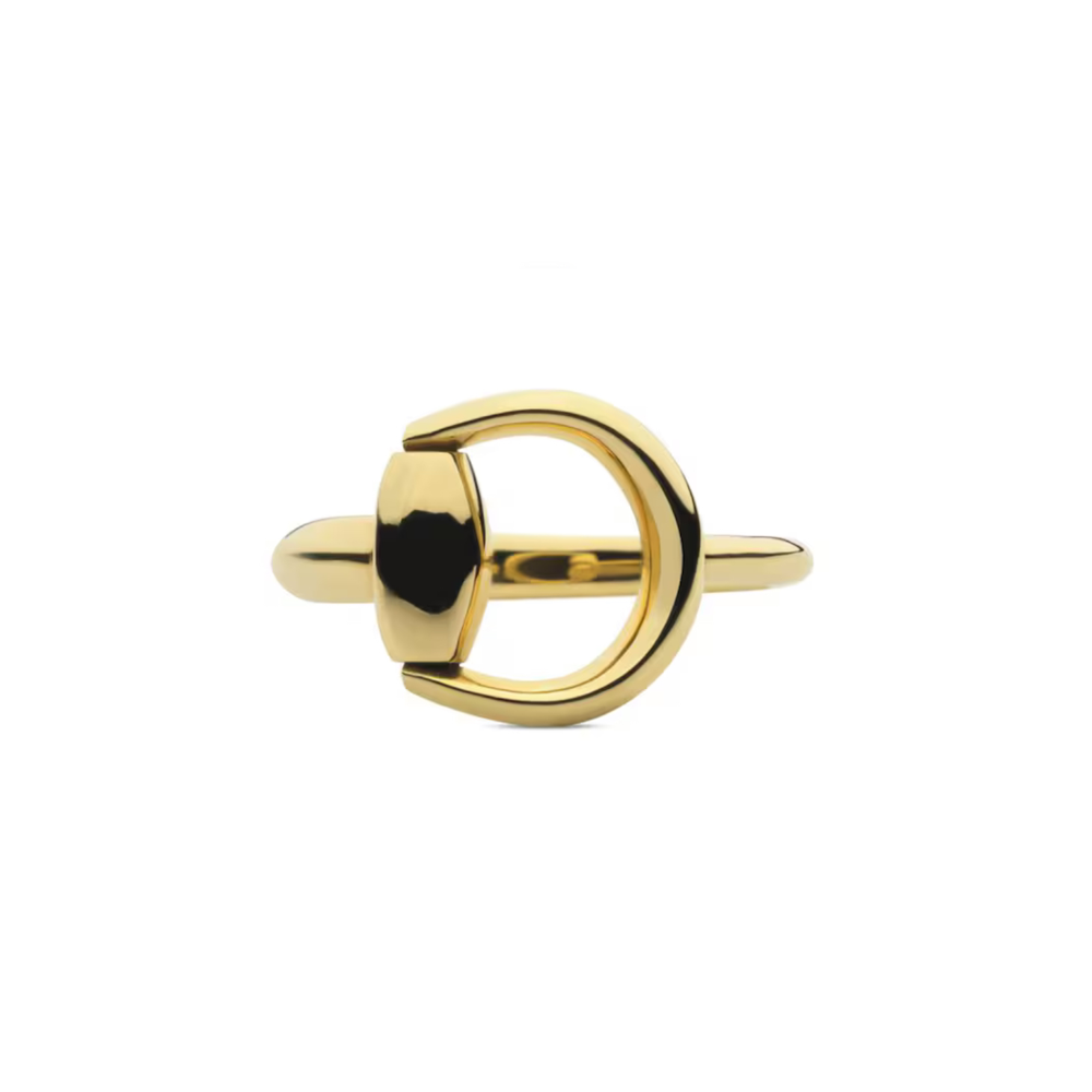 18K Gold Horsebit Ring