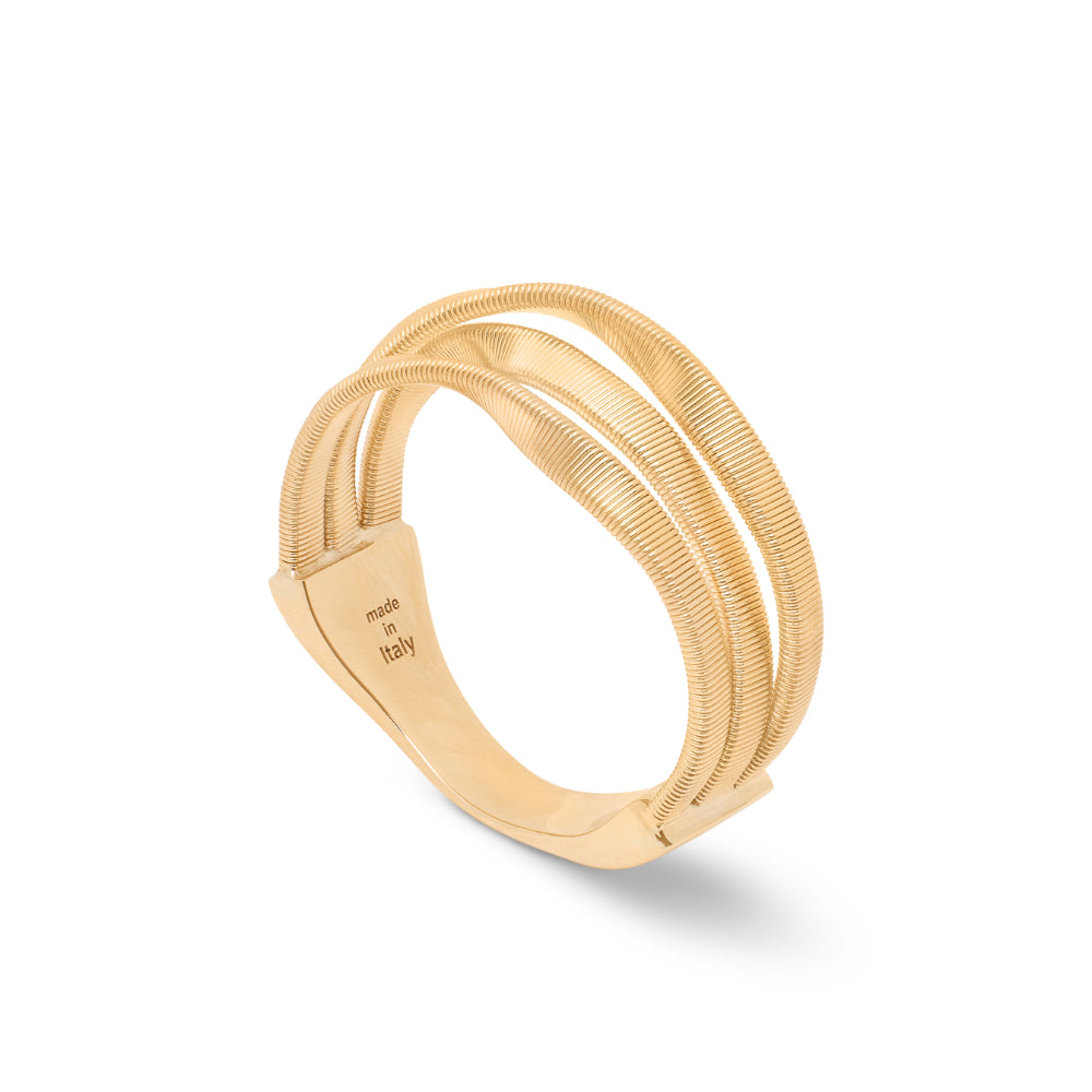 Marco Bicego Marrakech 18K Yellow Gold 3-Band Coil Ring