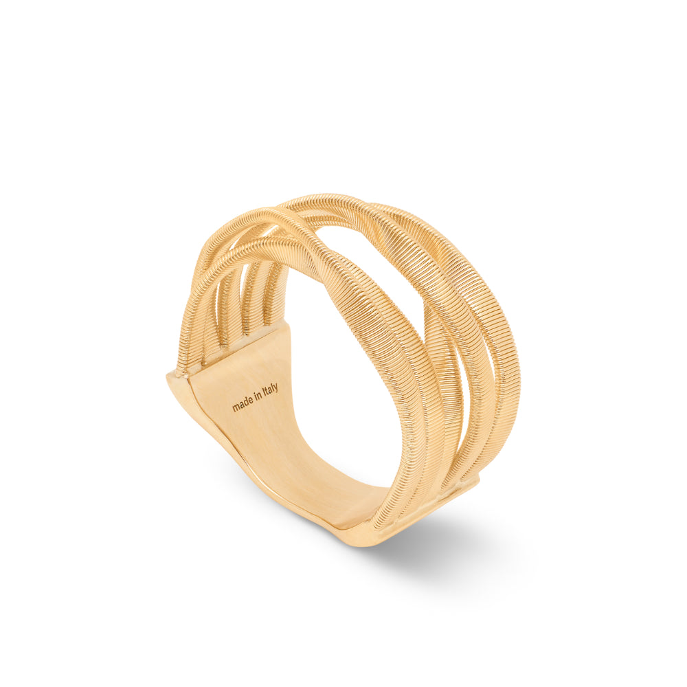 Marco Bicego Marrakech 18K Yellow Gold 5-Band Coil Ring