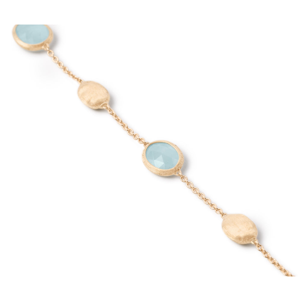 Siviglia 18K Yellow Gold Aquamarine & Gold Bracelet