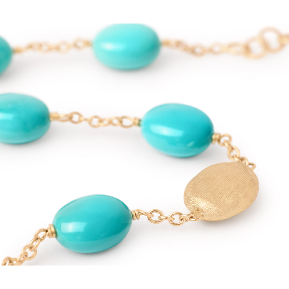 18K Gold Siviglia Turquoise Bracelet