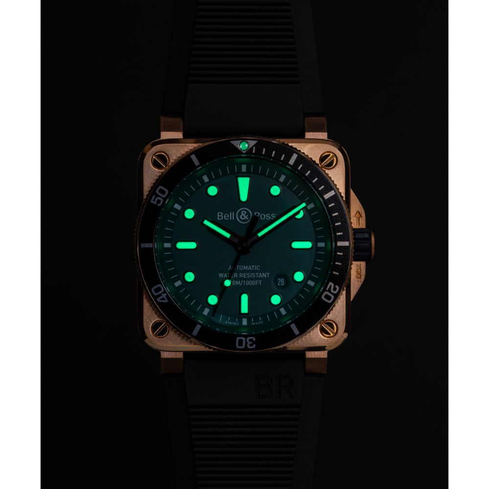 BR 03-92 Limited Edition Diver Bronze Black and Green 42MM Watch