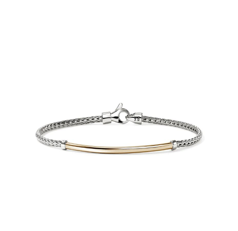 14K Gold & Sterling Silver 2.5mm Essential Bracelet