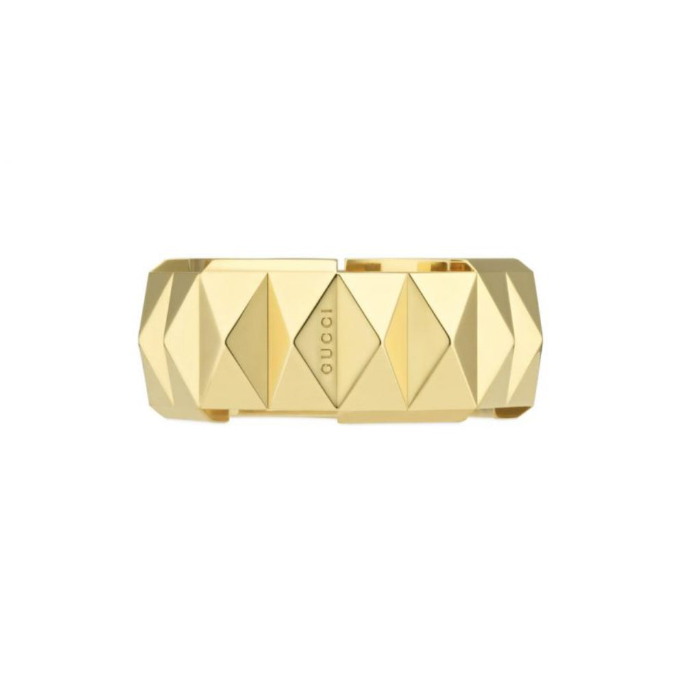 18K Gold Link to Love Studded Ring 