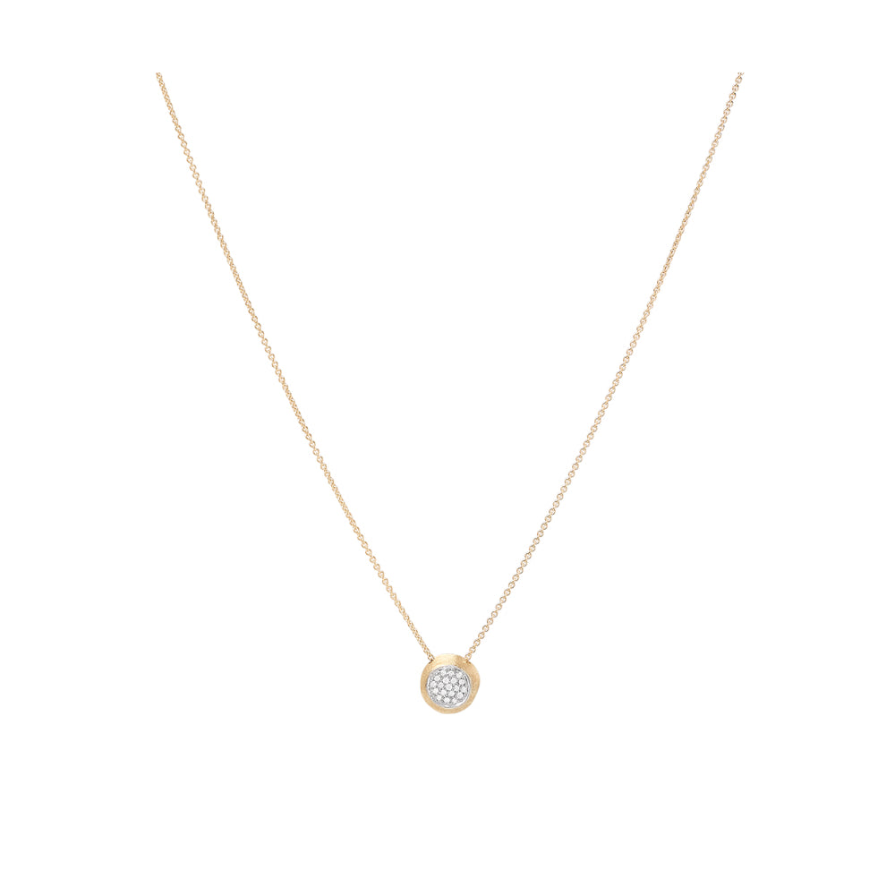 Jaipur 18K Yellow Gold Pave Diamond Ball Necklace