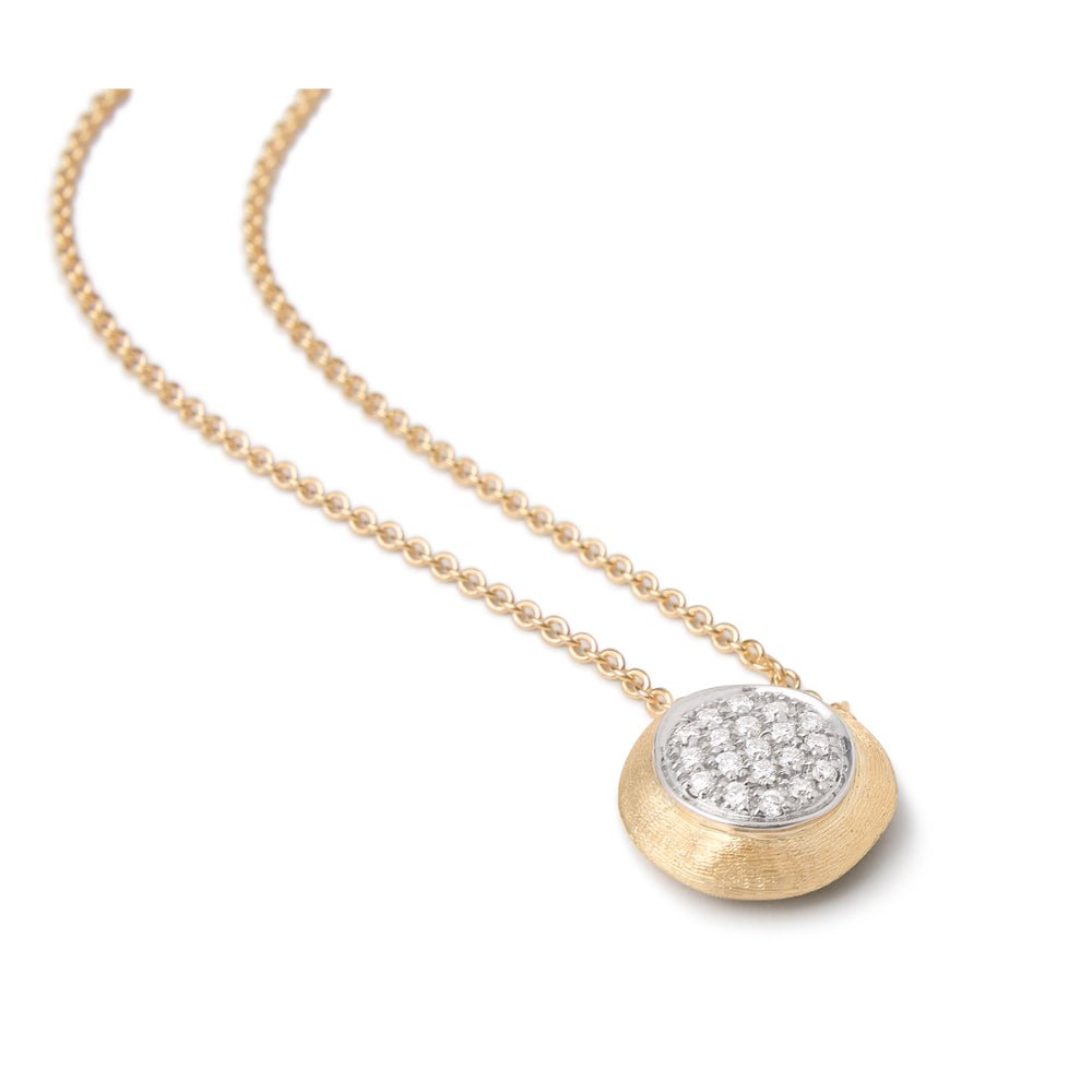 Jaipur 18K Yellow Gold Pave Diamond Ball Necklace