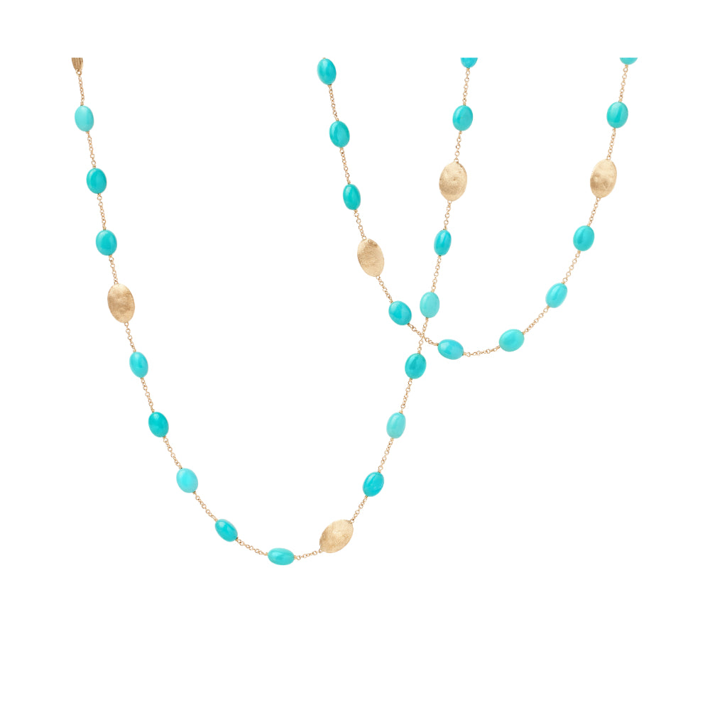 18K Gold Siviglia Turquoise Necklace