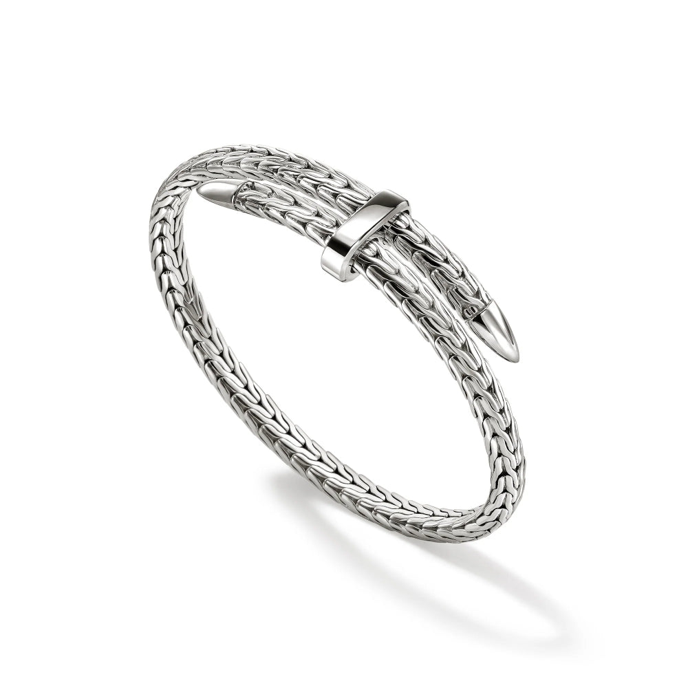 Sterling Silver Spear Flex Cuff Bracelet