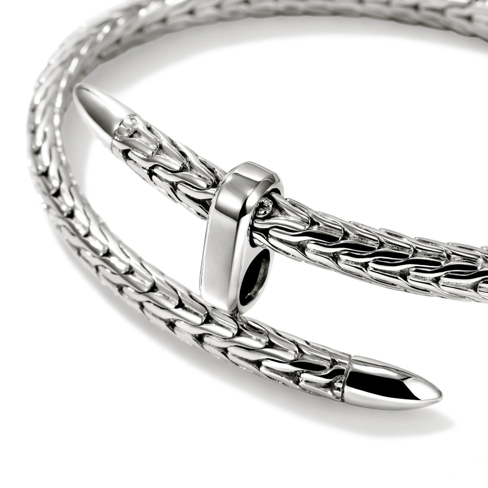 Sterling Silver Spear Flex Cuff Bracelet