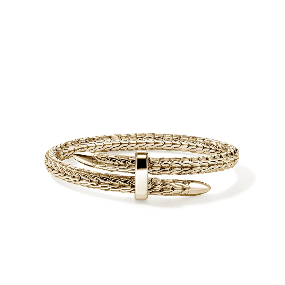 14K Gold Spear Flex Cuff Bracelet