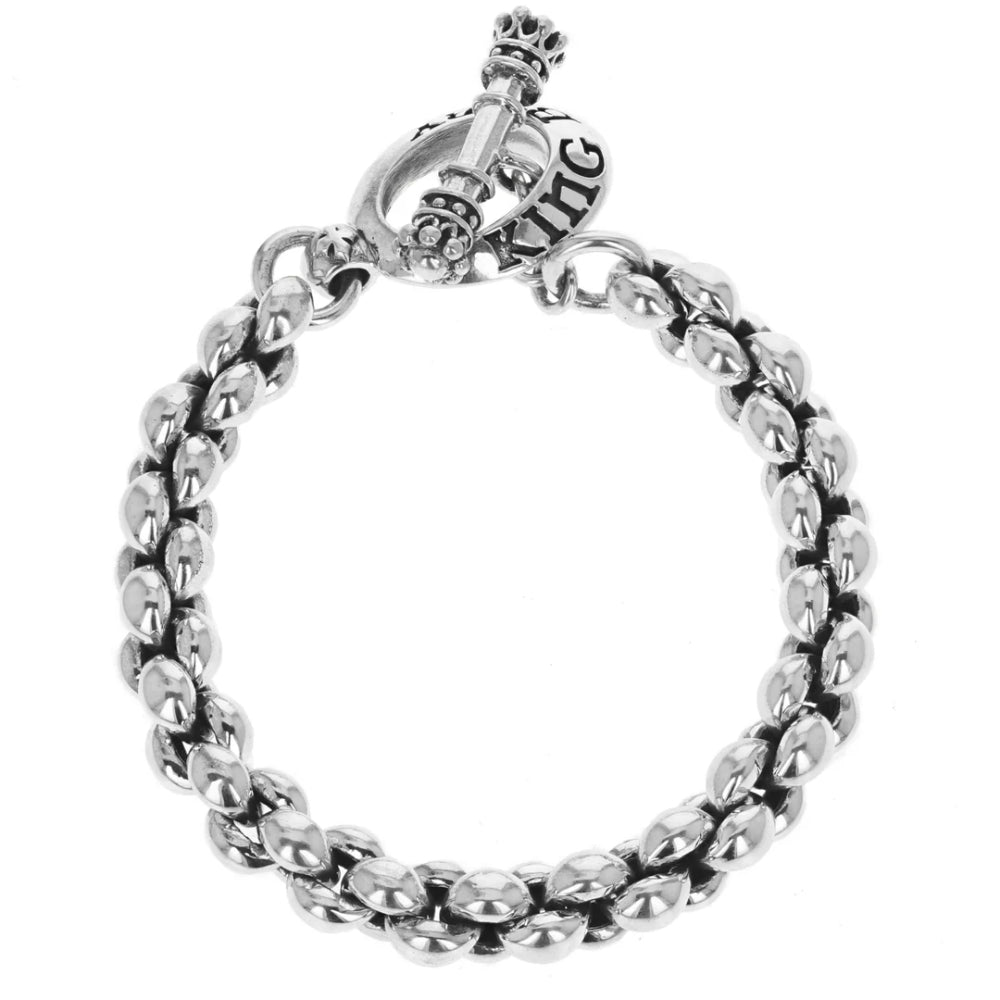Sterling Silver Large Infinity Link Bracelet