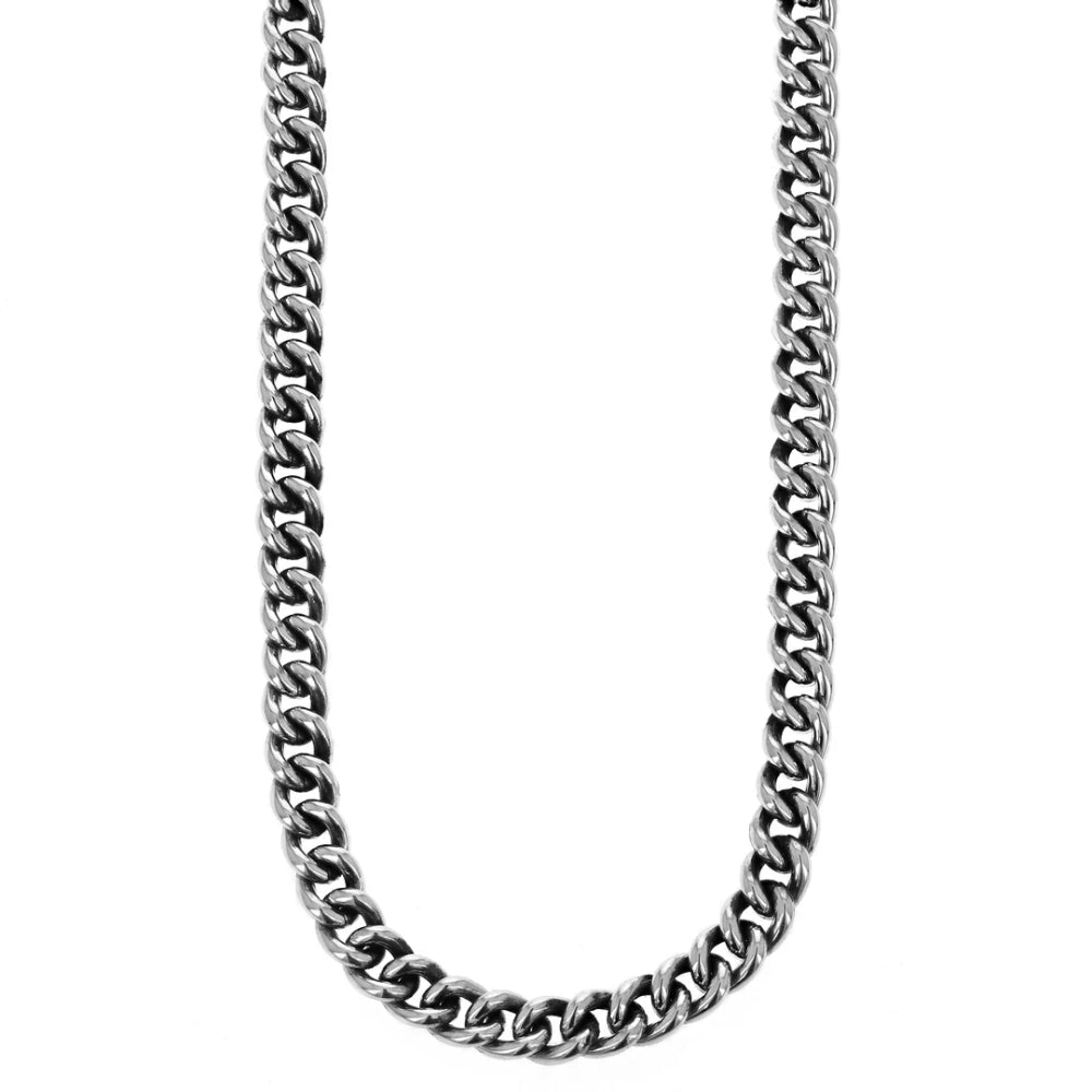 Sterling Silver Large Curb Chain Necklace