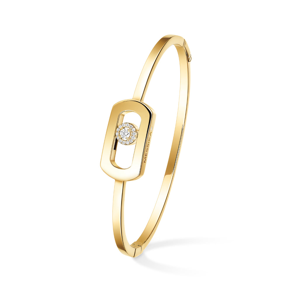 18K Gold So Move Diamond Bangle Bracelet – James Free Jewelers