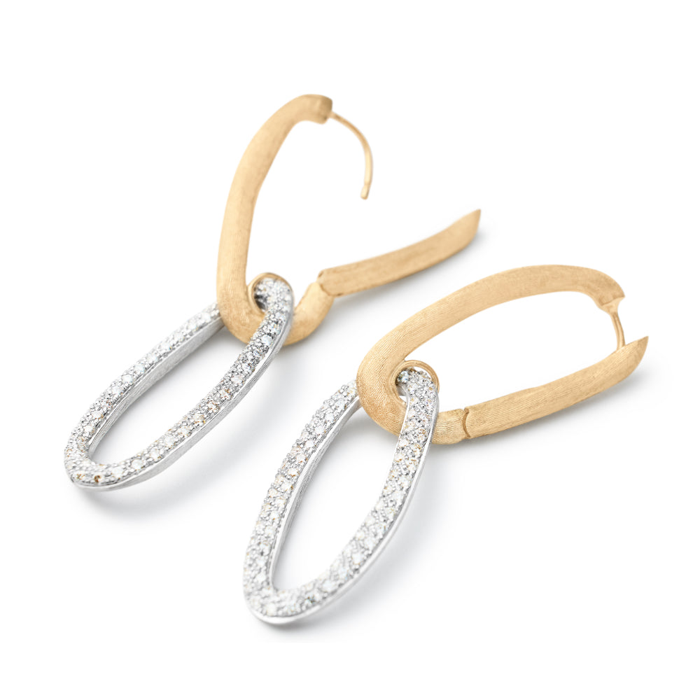 Marco Bicego 18K Gold Jaipur Link Diamond Earrings