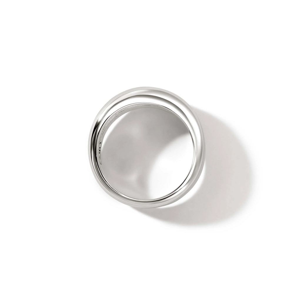 Sterling Silver Surf Wide Ring