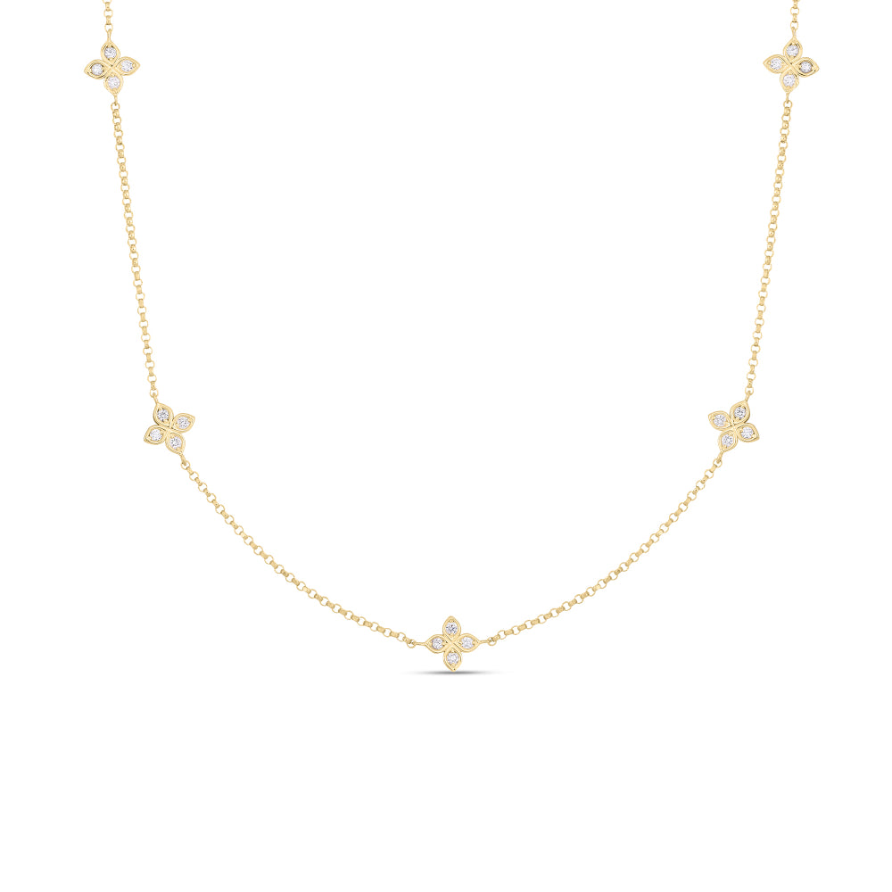 18K Gold Love By The Inch Diamond Necklace