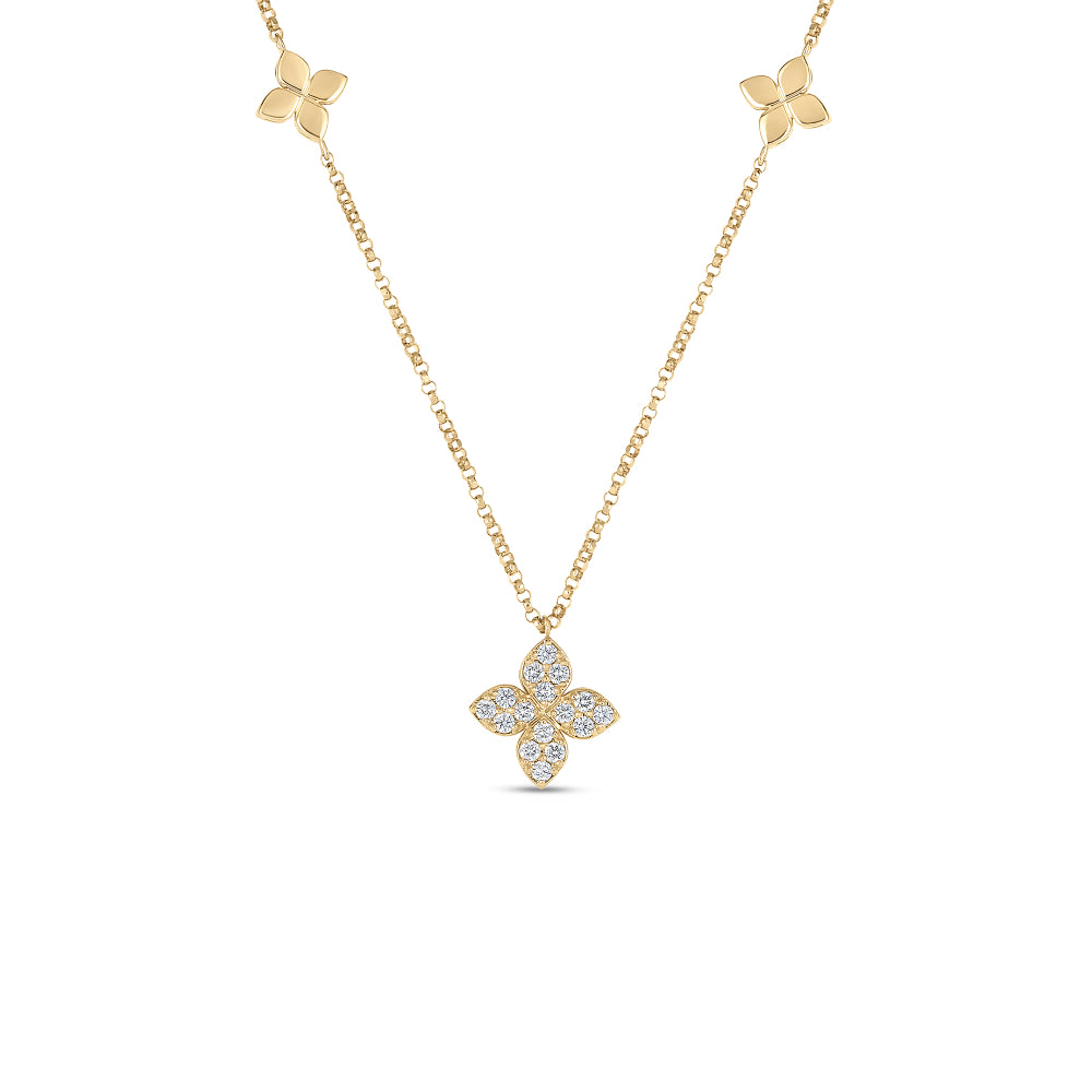 18K Gold Love By The Inch Diamond Station Necklace