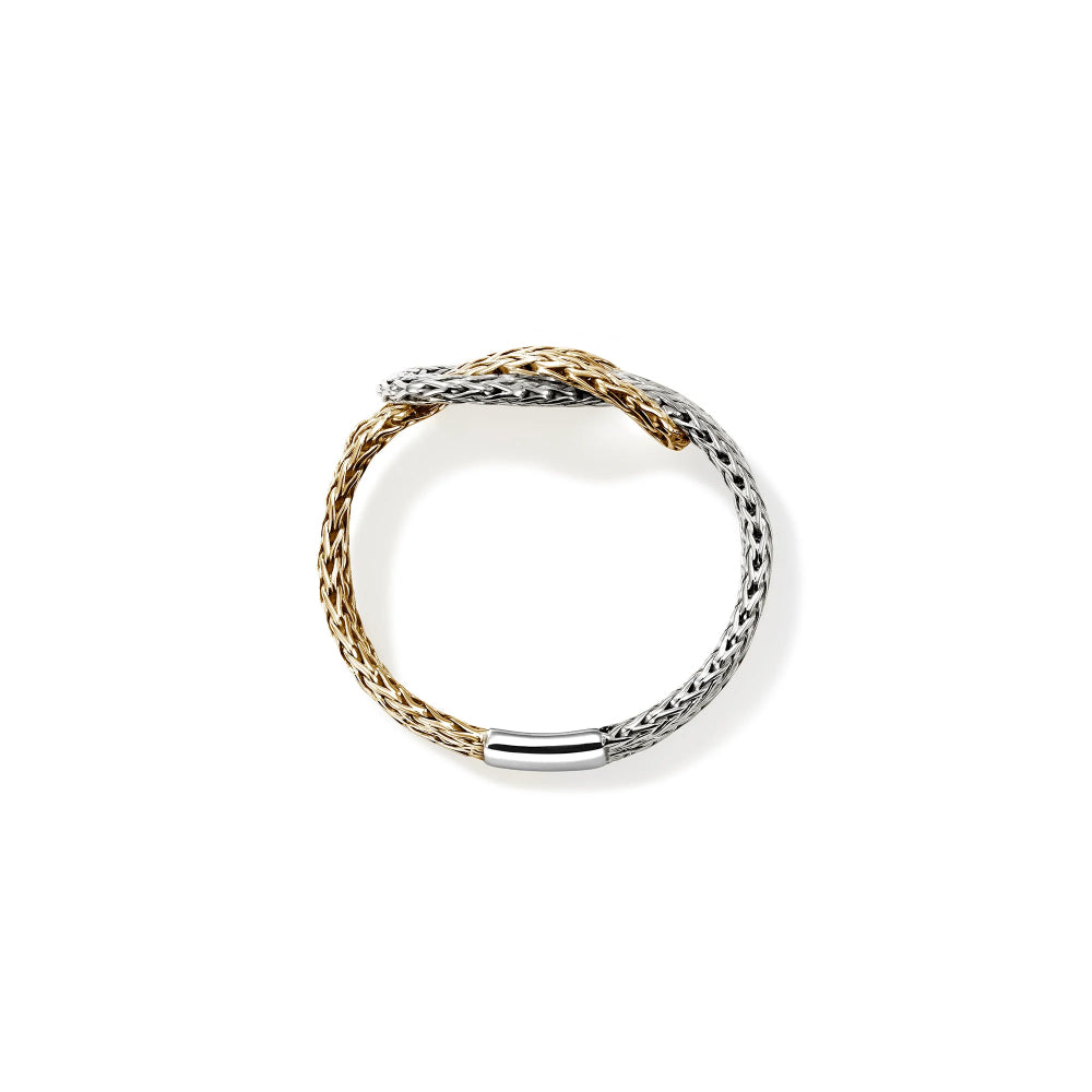 Sterling Silver & Gold Love Knot Ring