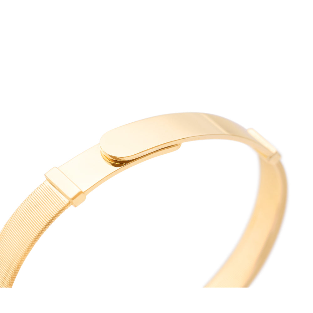 18K Gold Masai Coil Thin Bangle 