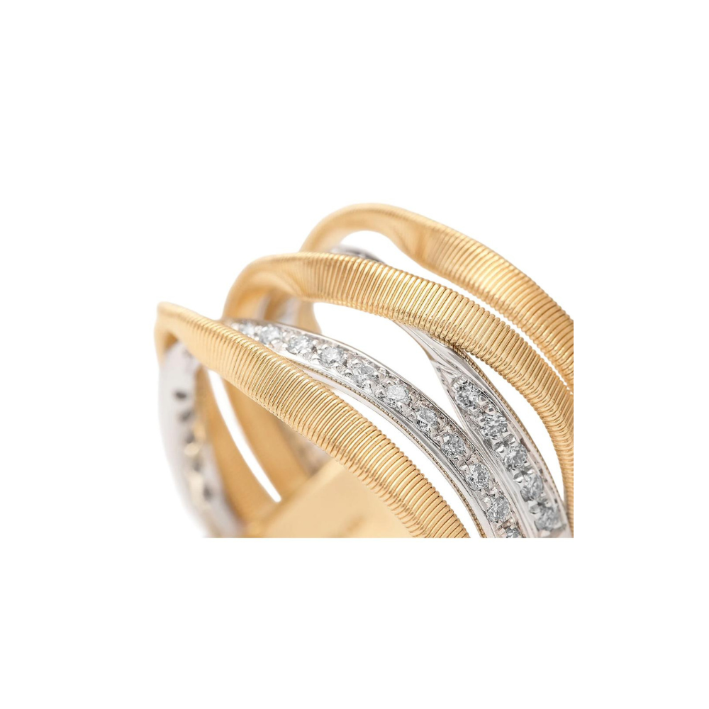 18K Gold Marrakech 5-Strand Coil Diamond Ring – James Free Jewelers