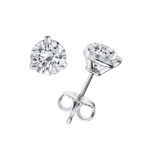 14K Gold Diamond Stud Earrings