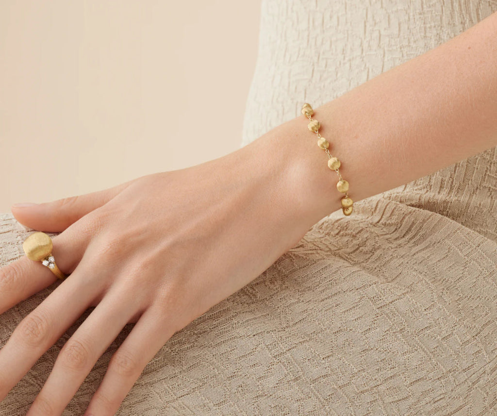 18K Gold Africa Beaded Bracelet Marco Bicego