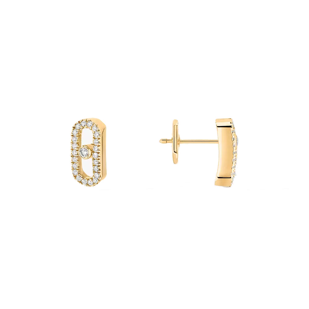 18K Gold Move Uno Diamond Earrings