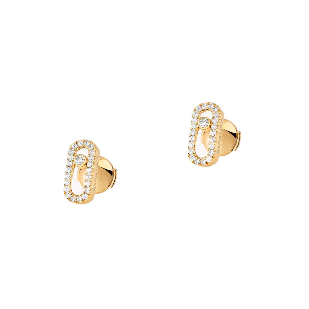 18K Gold Move Uno Diamond Earrings