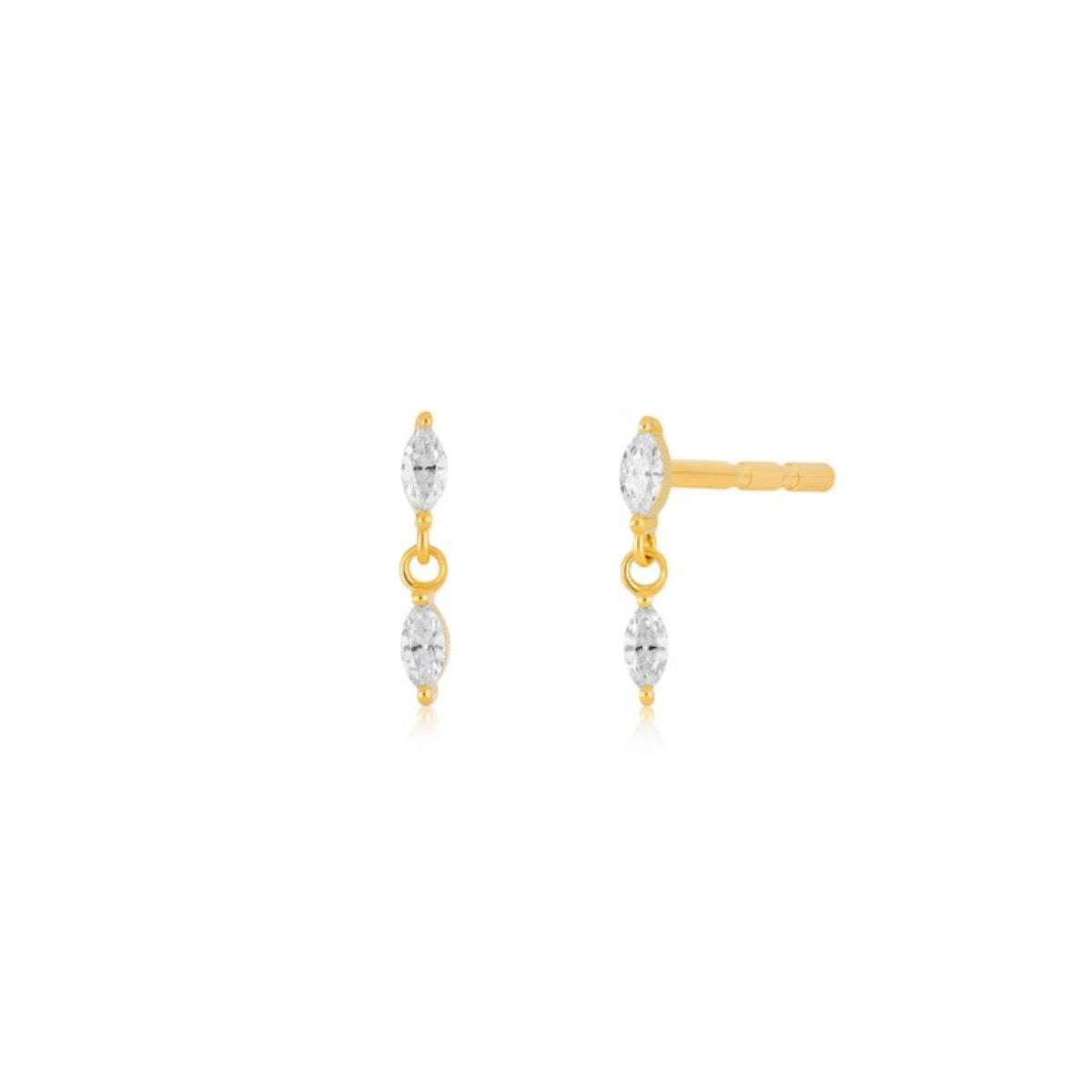 Artificial Diamond Studs Gold Plated Earrings Collections ER3775