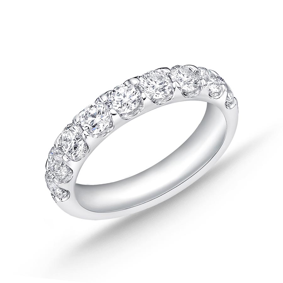 Memoire Odessa Shared Prong 2.06ctw Diamond 18K White Gold