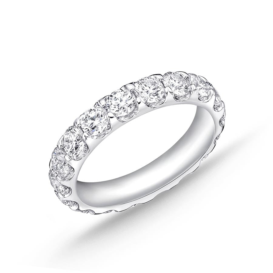 Memoire Odessa Shared Prong 2.06ctw Diamond 18K White Gold Eternity ...