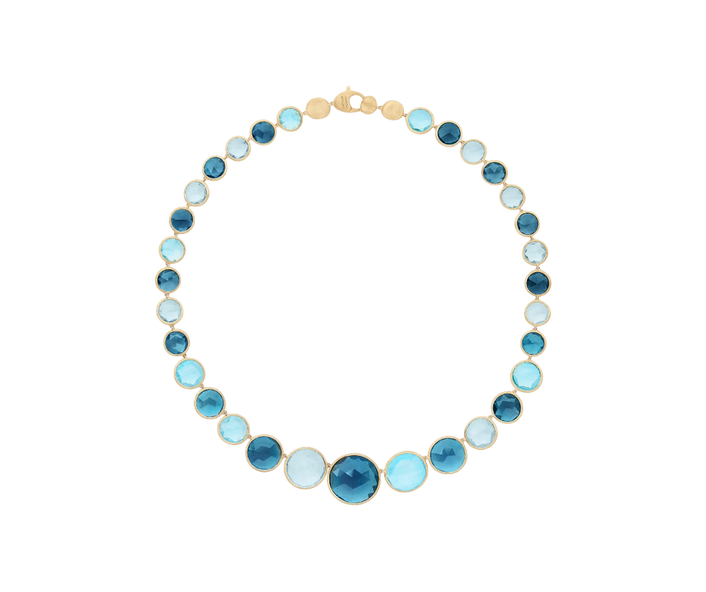 18K Gold Jaipur Color Graduated Mixed Topaz Collar CB2832_MIX725_Y_02 Marco Bicego