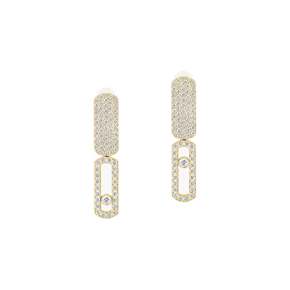 Messika 18K Gold Imperial Move Diamond Earrings 