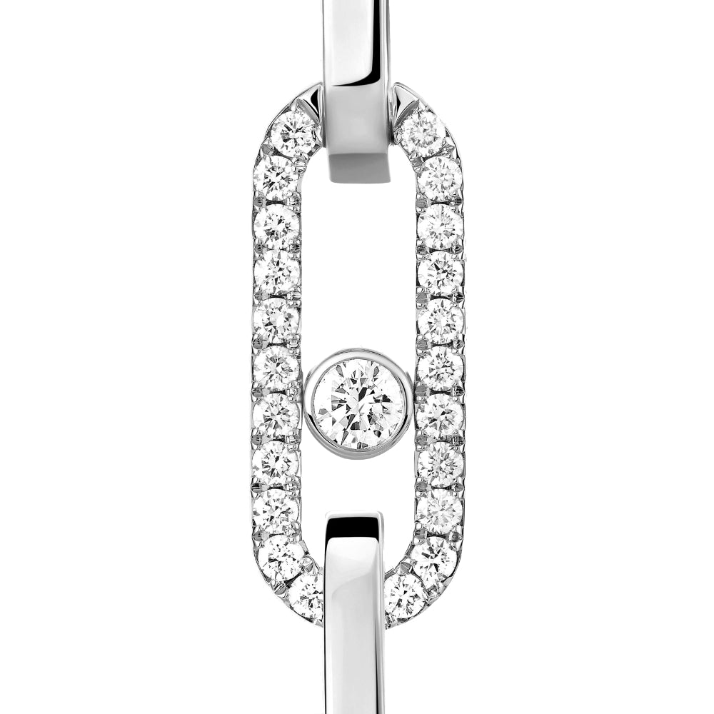 18K Gold Move Link Transformable Diamond Earrings
