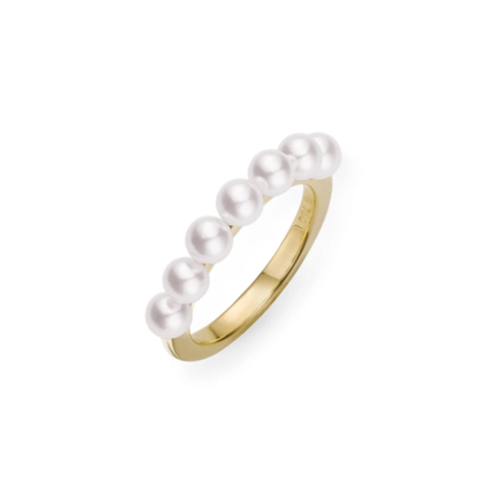 18K Gold Akoya Cultured Pearl Ring