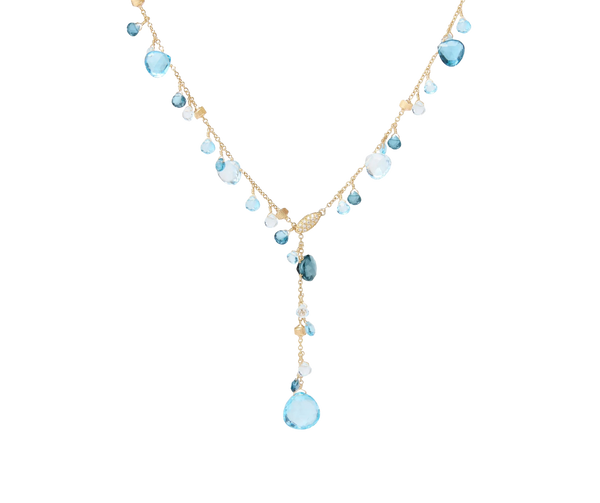 18K Gold Paradise Mixed Topaz Lariat Necklace cb2586-b_tp01_02 Marco Bicego
